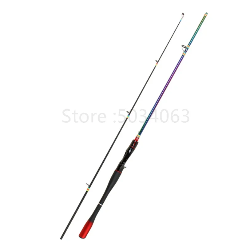 M MH Power-Spinning Casting Fishing Rod  Carbon Fiber  Fast Action  2 Tips Lure  Weight 5-25g  10-30g  1.8m