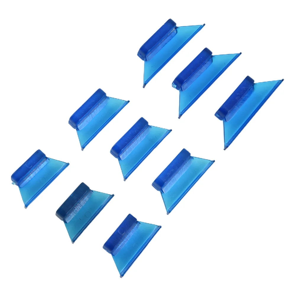 Pestañas para tirar de pegamento, 9 unidades, línea transparente azul, herramientas de eliminación de abolladuras Bluet, accesorios de pieza de tracción de tira larga