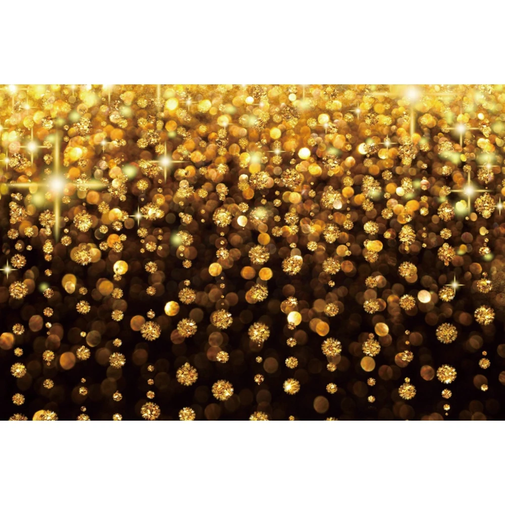 Gold Silver Glitter Bokeh Photography Backdrop Black Golden Shiny Dot Backgrounds For Birthday Party Photo Studio Decor Custom