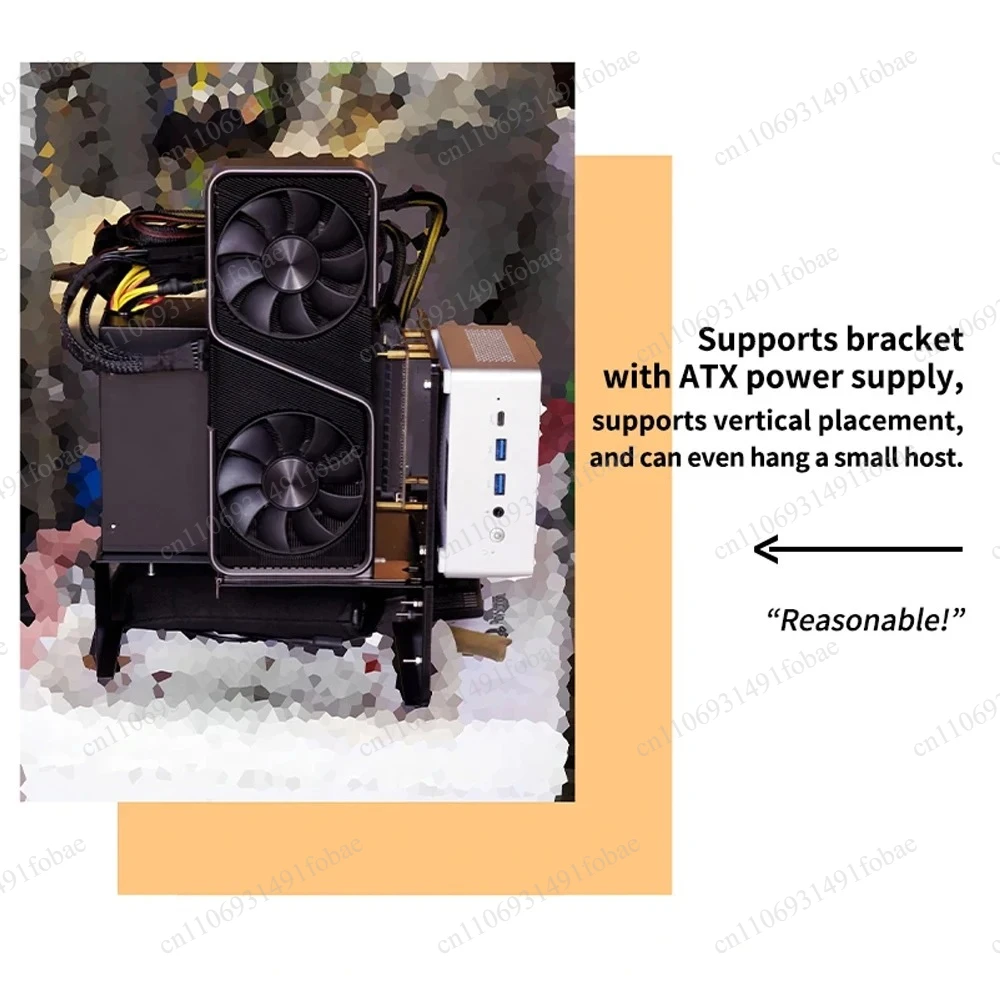 Док-станция Thunderbolt 4 3 eGPU для внешней видеокарты с поддержкой PCIe, совместимая с RX4090 RX6900 для ноутбуков и мини-ПК