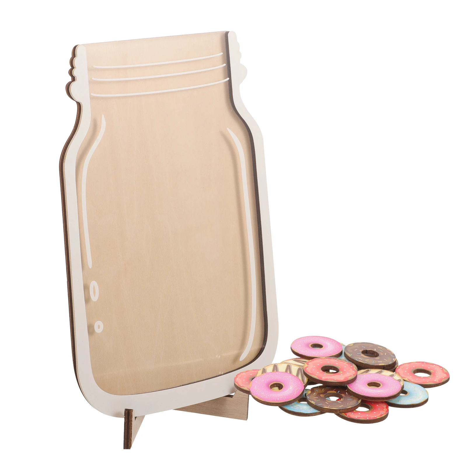 

Reward Jar Classroom Wood Tokens Visual Motivation Tool Stickers Toys Gifts Cartoon Reward Jar Toddler DIY Party Supplies