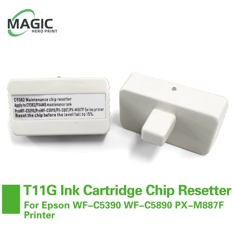 

European T11G T11H T11F IP11KB IP11CB IP11MB IP11YB Ink Cartridge Chip Resetter For Epson WF-C5390 WF-C5890 PX-M887F Printer