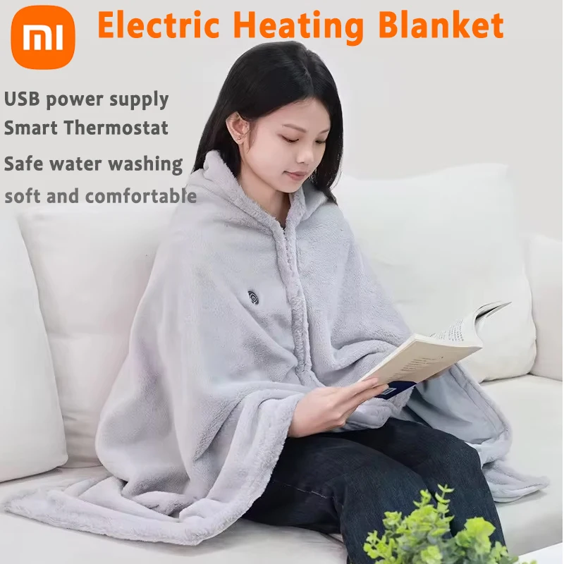 

Xiaomi Electric Shawl Draped Blanket Super Comfortable Rabbit Hair Intelligent Heating Cover Blanket Warm Body Shawl Gift New