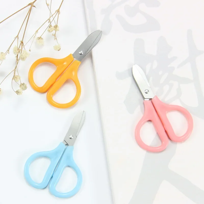 Household Mini Scissors Portable Scissors Student Hand-cut Paper-cut Office Stainless Steel Handmade Scissors Hand Tools