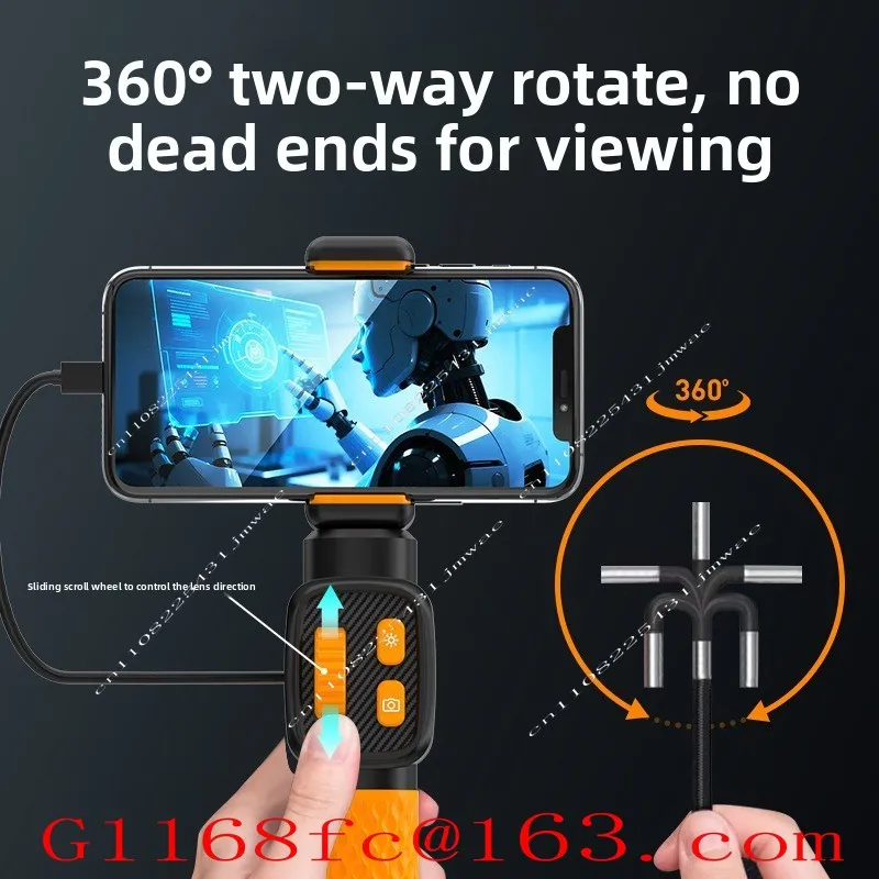 High Definition Industrial Steering P91 Waterproof Mobile Phone Visual Pipeline Industrial Detector Automotive Maintenance Parts