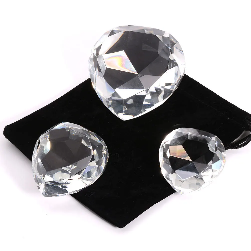 

2Pcs Crystal Pull Chain Ceiling Fan Accessory Big Heavy Crystals Gorgeous Color Convenient Replacement Broken Outdated Chains