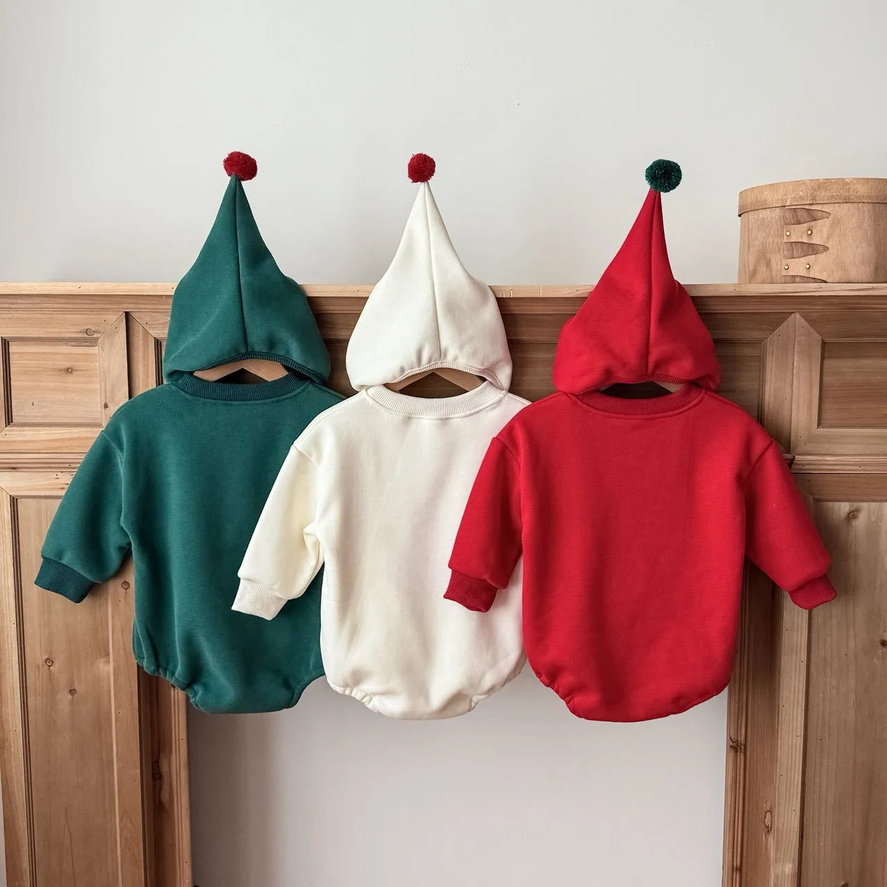 Deer Embroidered Baby Crawler Coat Thickened Bag Fart Coat Set 25 Autumn New and Korean Version Baby Jumpsuit Ins