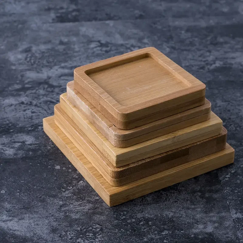 الحصير أدوات المائدة الخشبية الزخرفية مقاومة درجات الحرارة العالية المضادة للانزلاق تحديد الموقع فنجان القهوة منصات زجاجة ماء اكسسوارات المطبخ