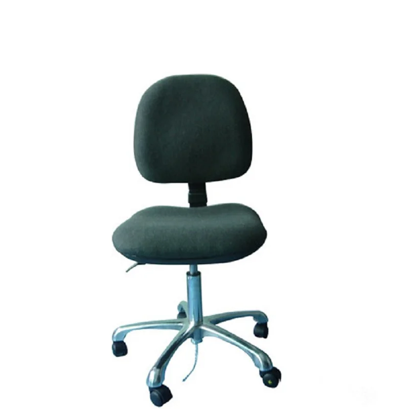 Cleanroom Anti-static ESD Chair Laboratory Furniture PU Leather Soft Black Industrial ESD Conductive Backrest Office Chair