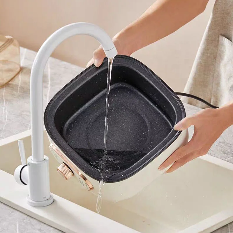 Vaporizador eléctrico portátil de acero inoxidable para uso doméstico, temporizador de 220V, máquina de vapor para desayuno