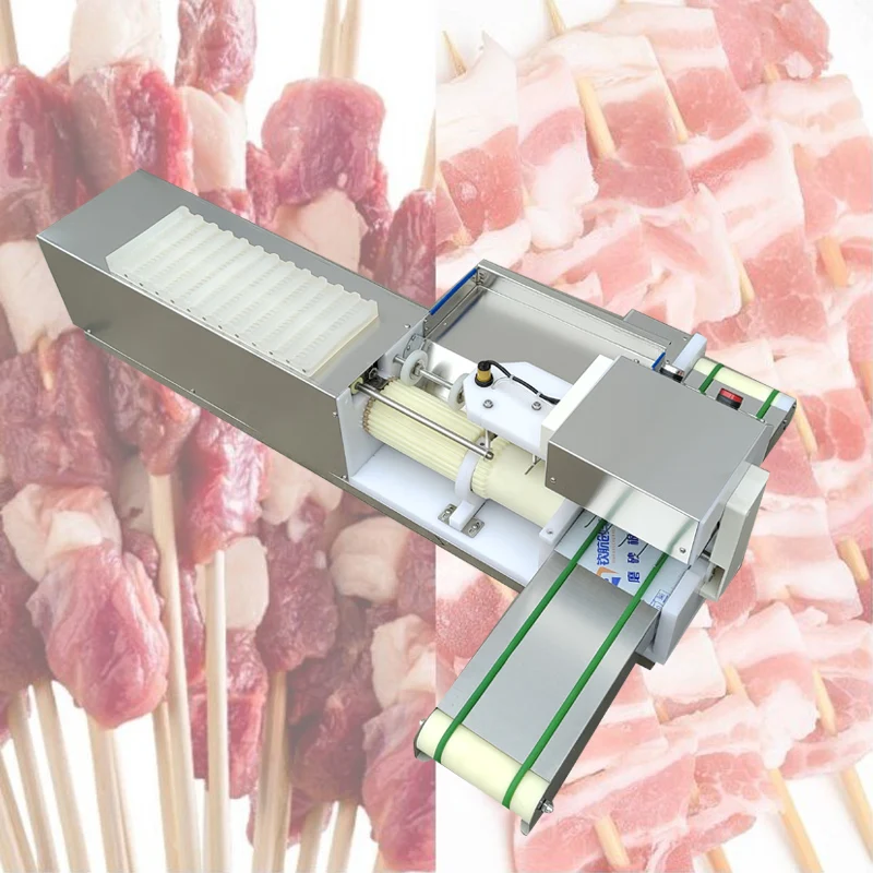 Lamb skewers Maker Mutton Stringing Machine Automatic Stainless Steel Multi-functional Meat Stringing Machine