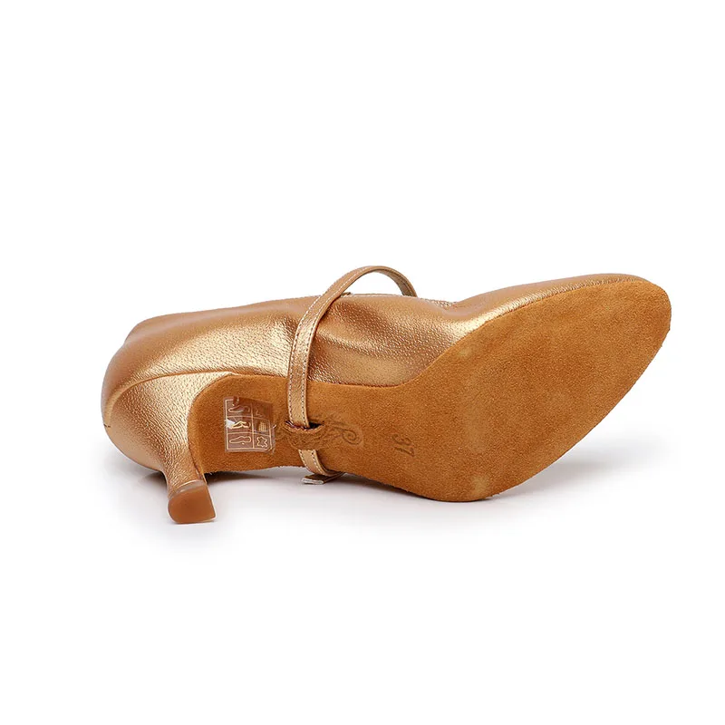 Delle donne di Standard di Scarpe Da Ballo BD 125 Pratica Tacco In Pelle di Maiale Delle Donne Sala Da Ballo Scarpe Da Ballo Dancesport Danza