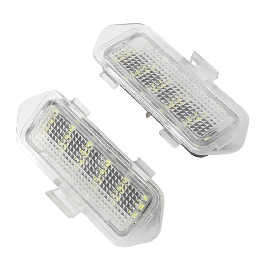 2Pcs LED Side Mirror Puddle Lights For Cadillac Escalade Chevy Silverado Suburban Tahoe GMC Sierra Yukon 2003-2006 Under Mirror