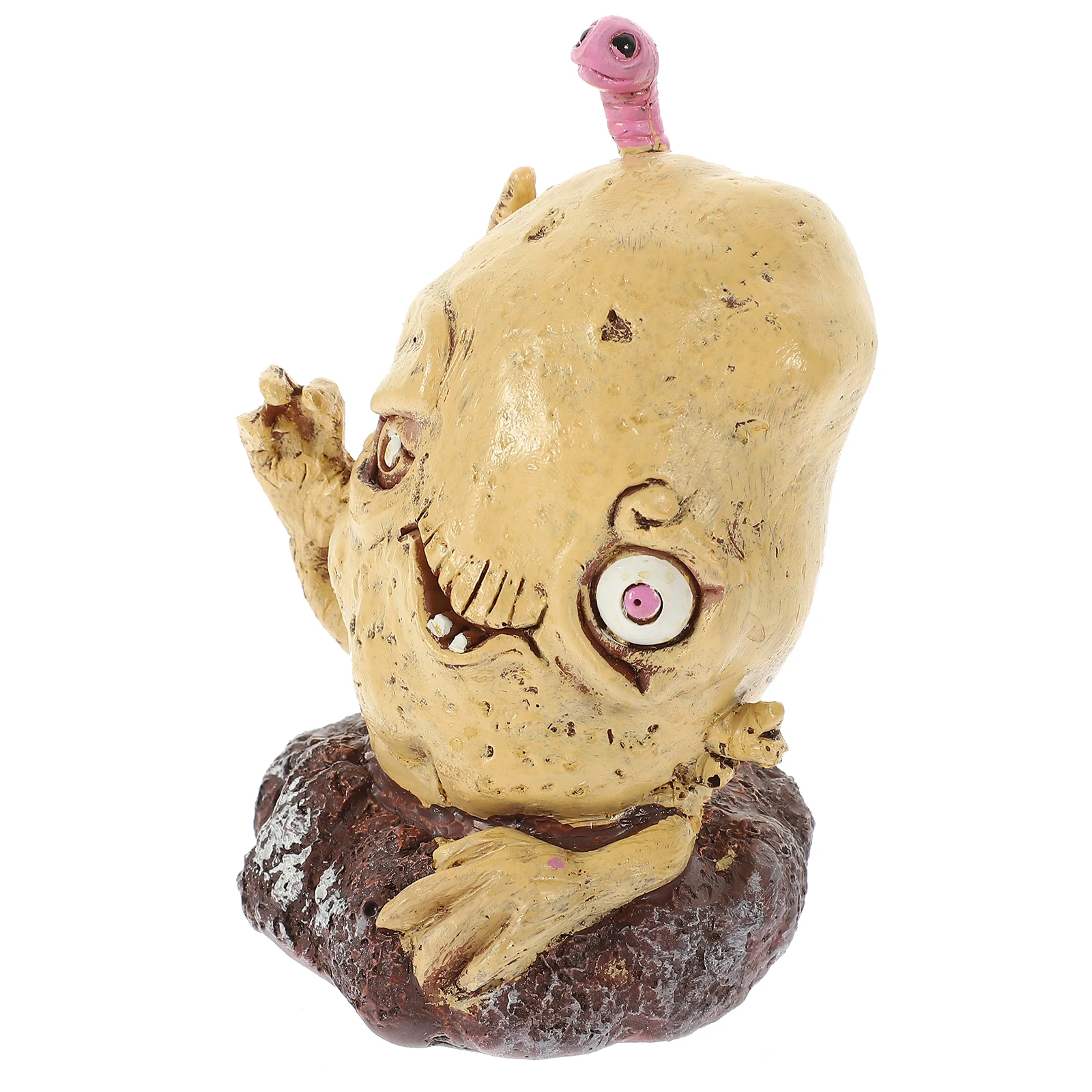 

Fruit and Vegetable Zombie Decorations Halloween Home Scary Garden Party Statue Creepy
