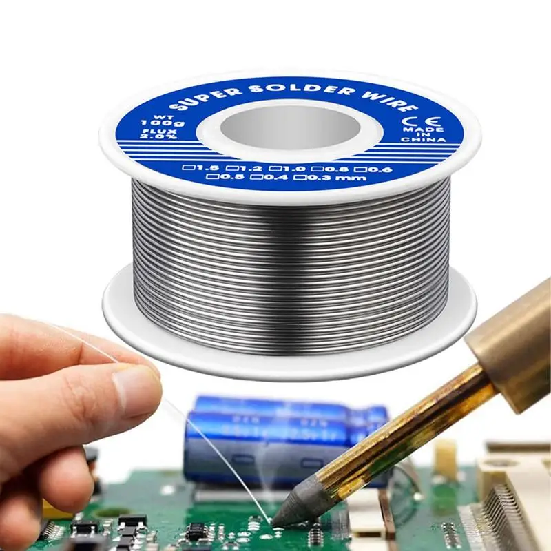 Electronic Soldering Wire Multipurpose Soldering Accessories Melting Point 183-245 Copper Flux Core Rosin Core Soldering Wire