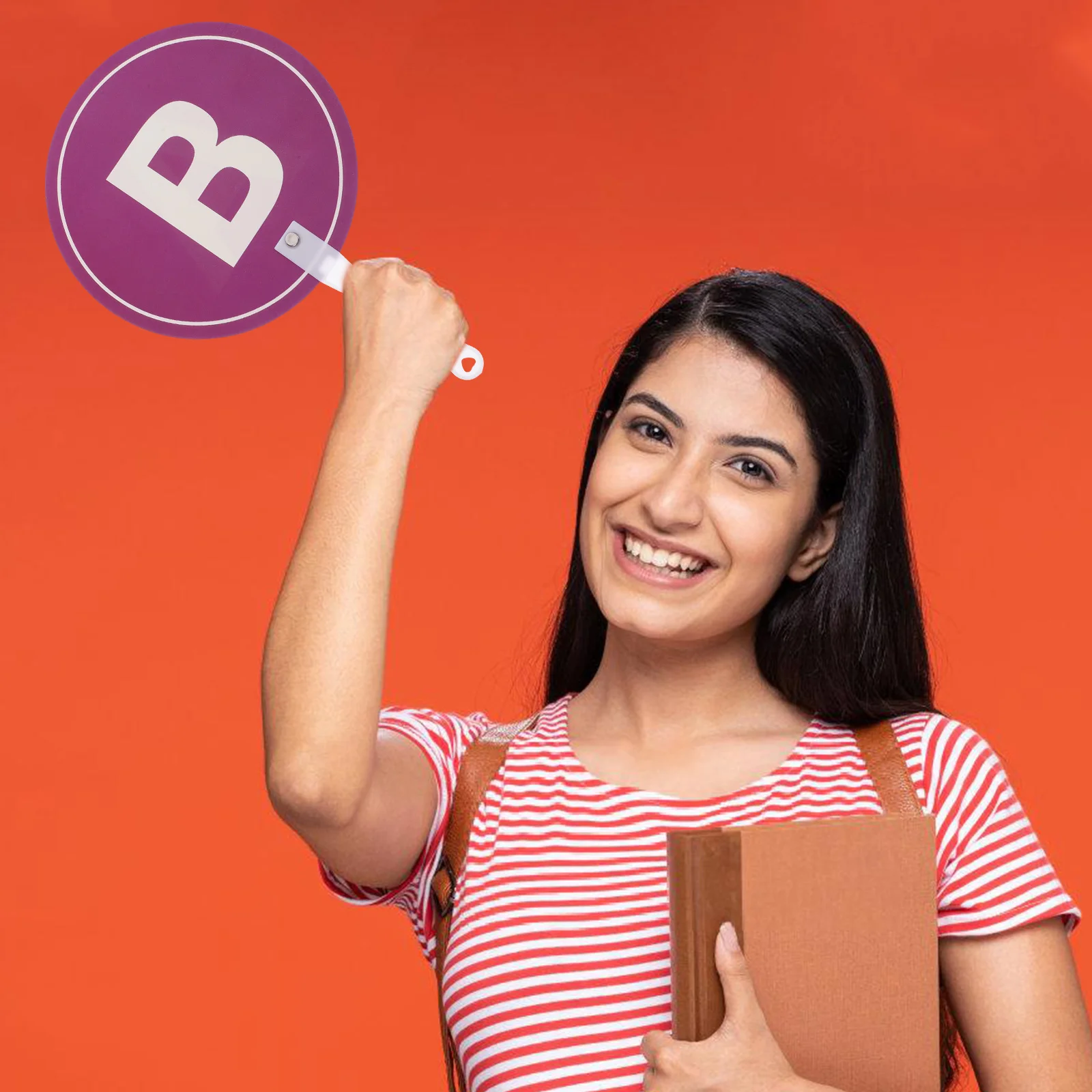 

2 Pcs Hand Holding Cards to Score Answer Paddle for Teacher Sign Auction Activity Scoreboards Primary School