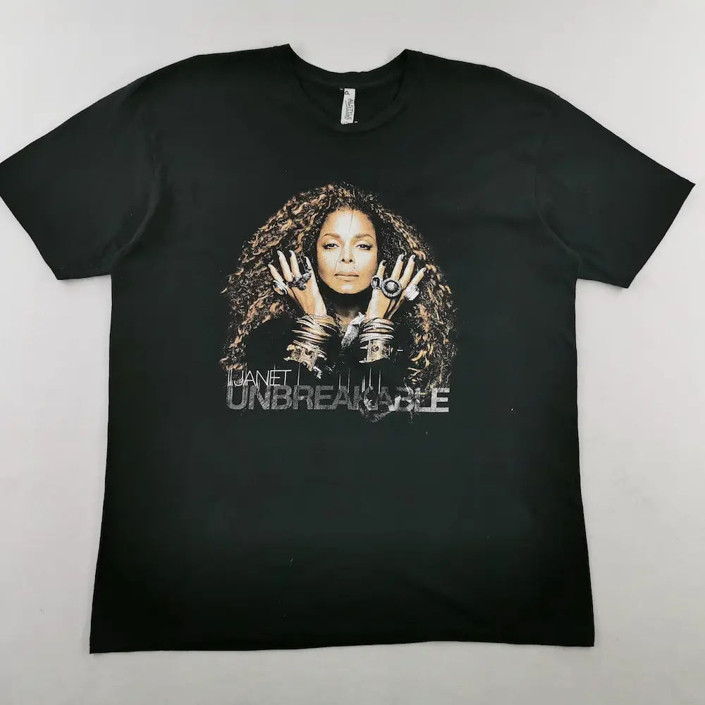 Janet Jackson T Shirt Unbreakable World Tour Size 2Xl