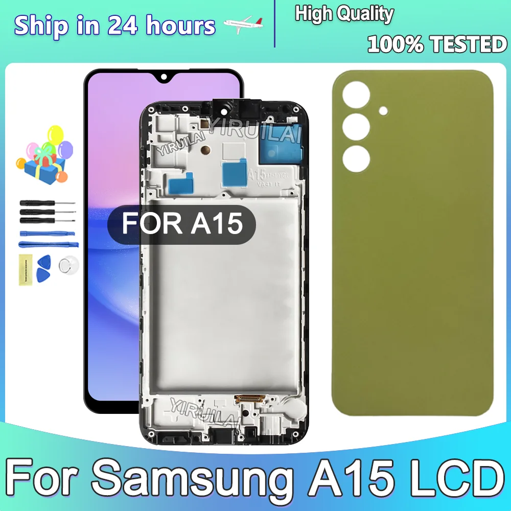 

6.5" TFT For Samsung Galaxy A15 A155F LCD Touch Screen Replacement Digitizer For Samsung A15 LCD Display With Frame Department