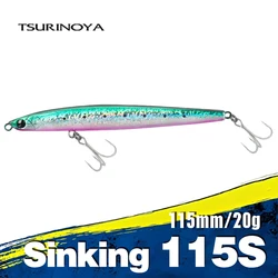 TSURINOYA 115mm 20g Max 80m Ultra Long Casting Sinking Pencil GRIFFIN 115S Slim Artificial Hard Bait Trout Bass Sea Fishing Lure