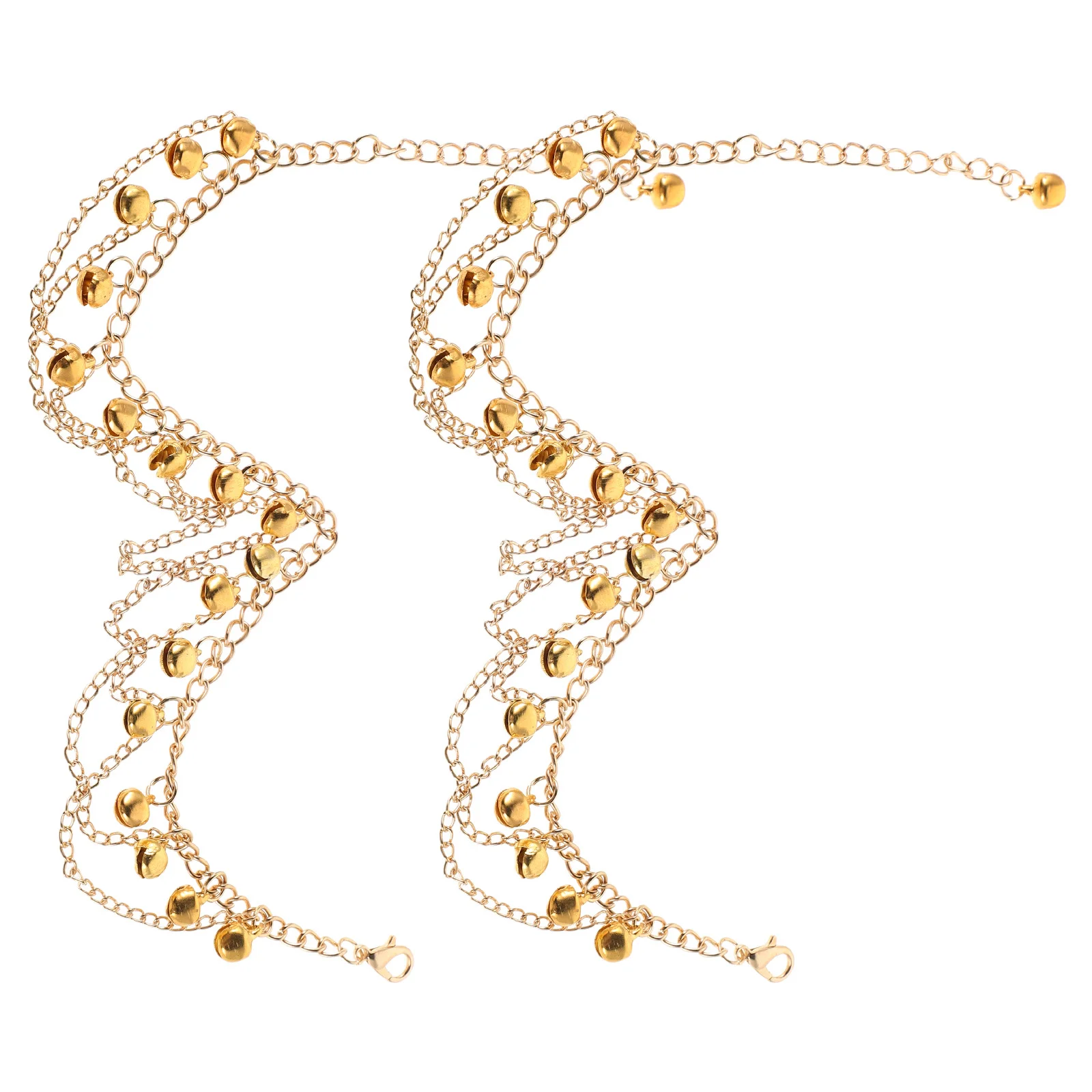 

Multilayer Bohemian Anklet with Golden Women's Foot Chain for Latin Dance Beach Jewelry Tinkling Accessories