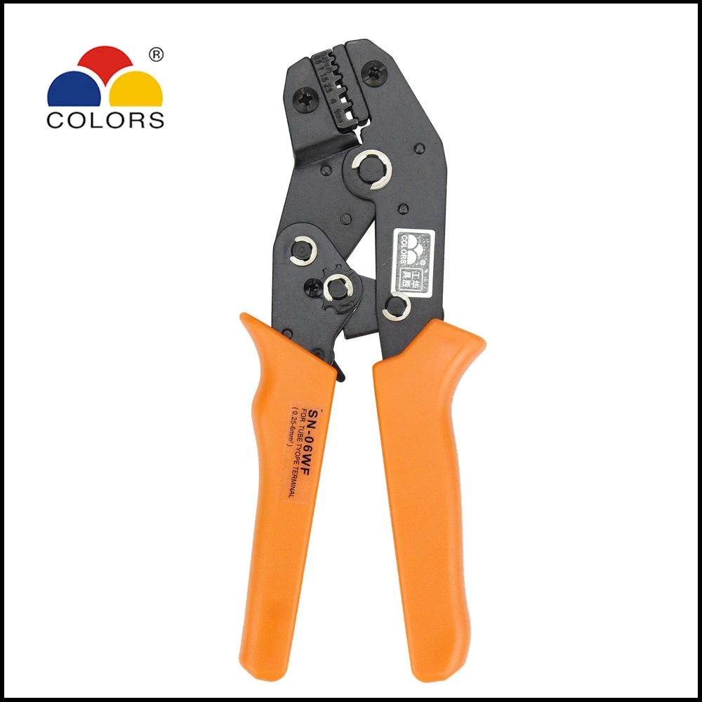 tool ratchet Mini european style crimping pliers SN-06WF Insulated and non-insulated ferrules