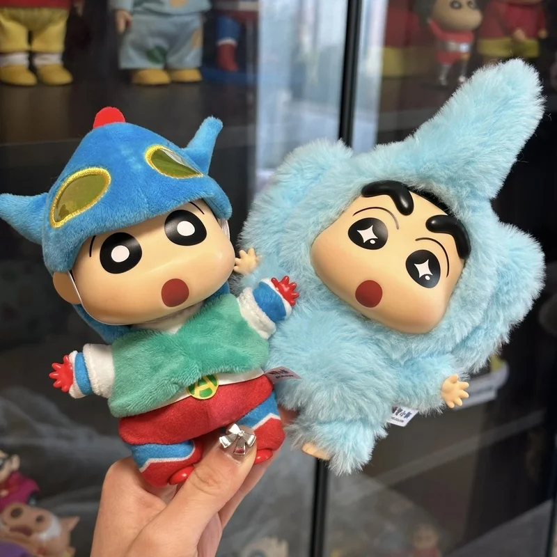 

Crayon Shin-Chan Vinyl Face Blind Box Dress Up Party Series Plush Keychain Doll Anime Action Figure Mystery Box Cute Charm Gift
