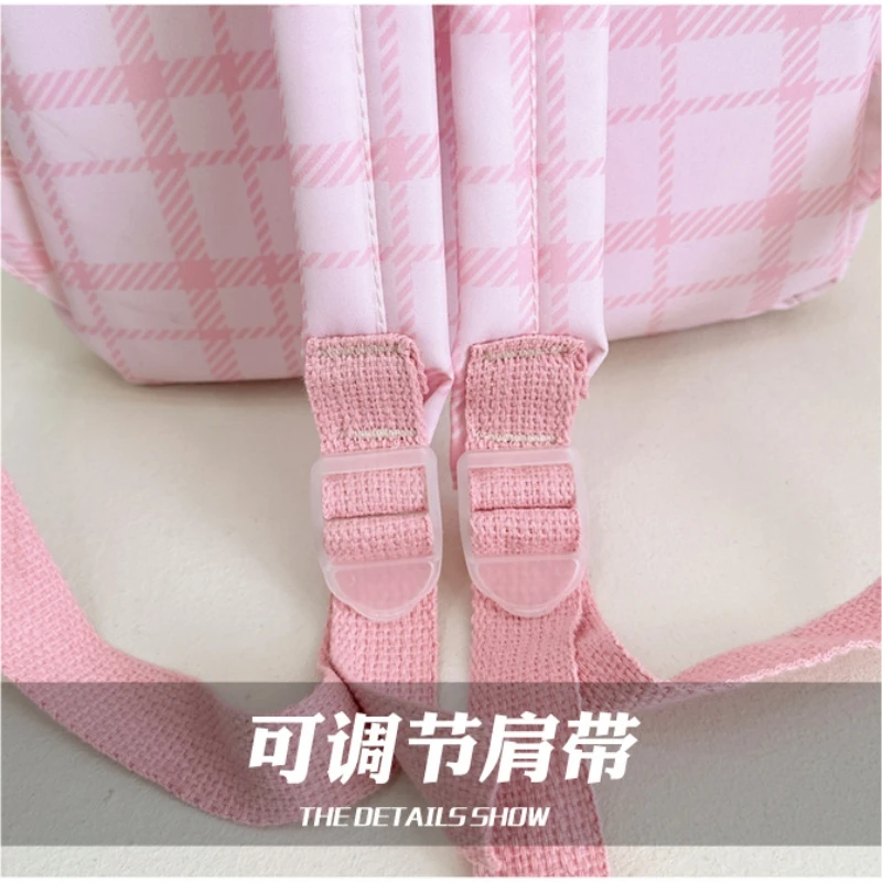 Hello Kitty Kuromi cinnamonroll เด็กน่ารักการ์ตูนอะนิเมะน้ำหนักเบาพิมพ์ลายโรงเรียนอนุบาลกระเป๋านักเรียนสำหรับเด็กชายและ tas ransel anak perempuan