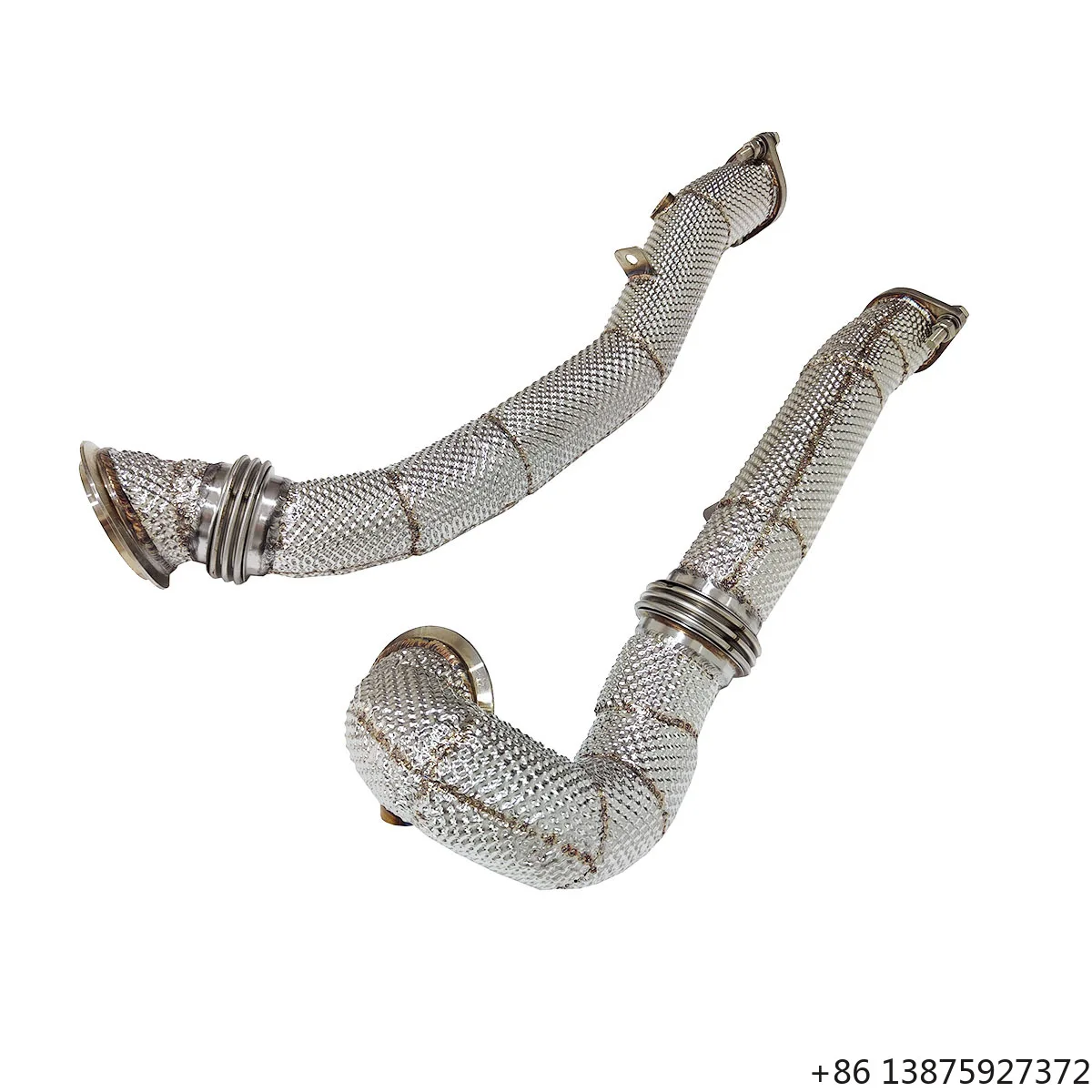 

Ecnal for X6 N54 3.0T Stainless Steel HEAT SHIELD Downpipe Exhaust Pipe