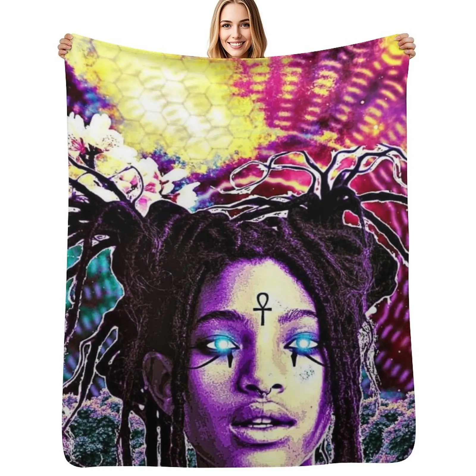 Willow Smith Throw Blanket Men's Soft Warm Throw Blanket for Couch
