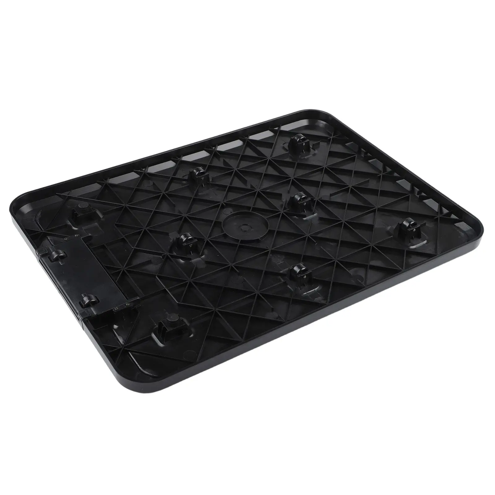 Rolling Sliding Tray for Coffee Machines and Mixers with Locking Mechanism Non Slip Scratch Resistant Plastic 40x30x2cm