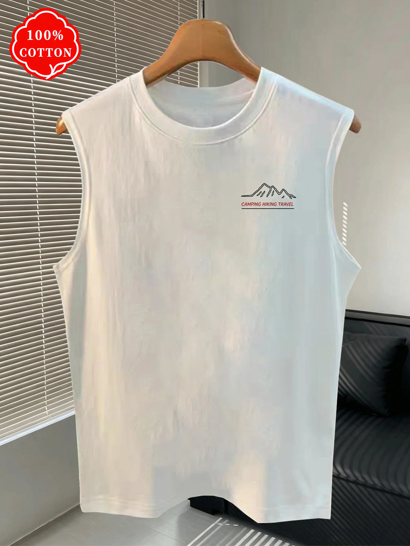 Men 100% Cotton Sleeveless Tan - đánh giá và giá Mountain Biking Vest