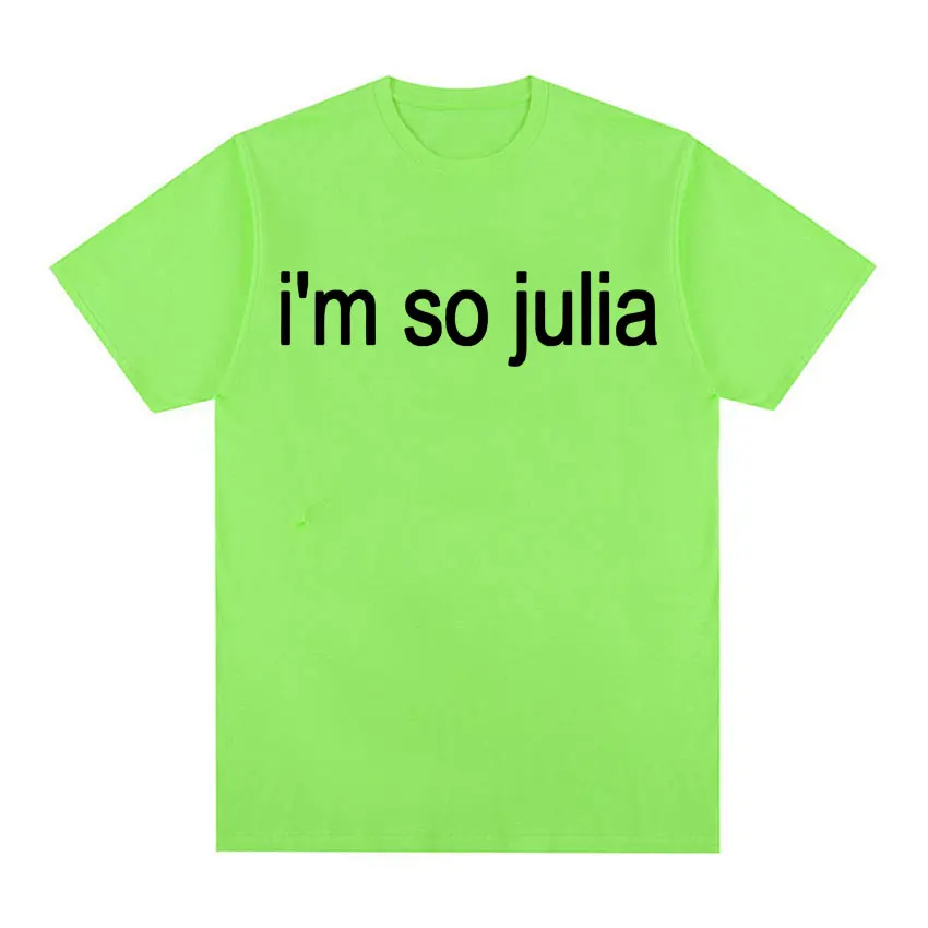 Charli XCX I'm So Julia Brat Album T-shirt Hyperpop Y2K Cult Classic Vintage-Style Hip Hop Tees Men Women Summer Fashion T Shirt