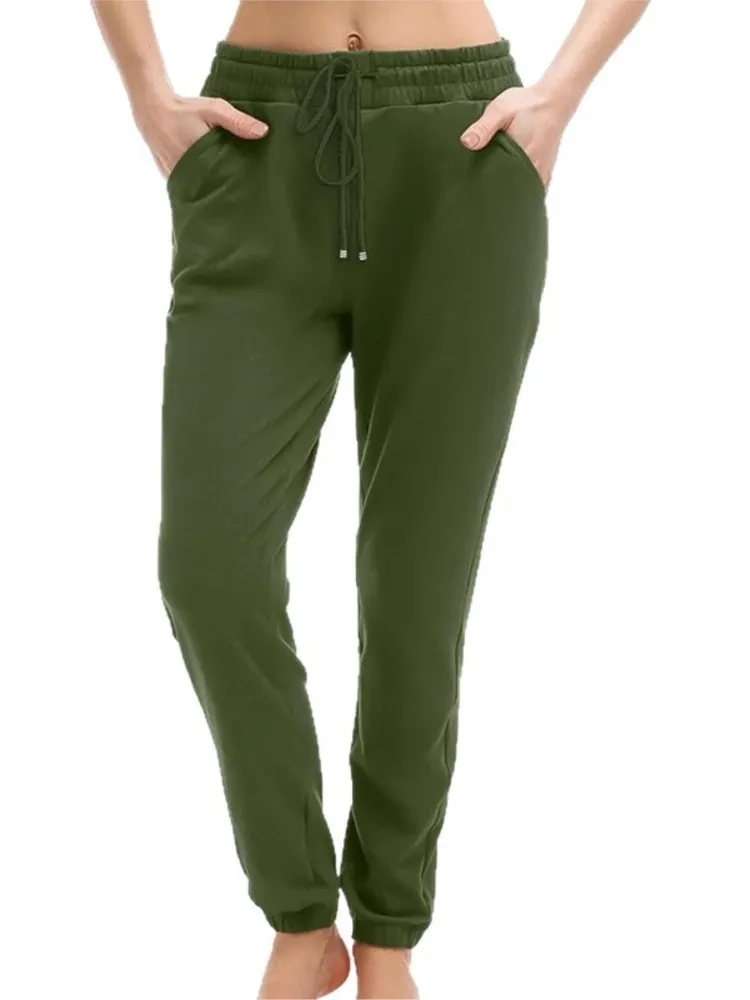 

New Loose Solid Color Trousers Women's Casual Sports Pants Autumn Fashion White Office Holiday Woman Long Pants