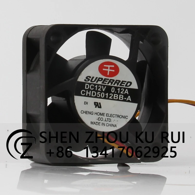 CHD5012BB-A Case Fan for SUPERRED 50*50*20mm 12V 0.12A 5CM 5020 Dual Ball High Airflow Cooling Fan