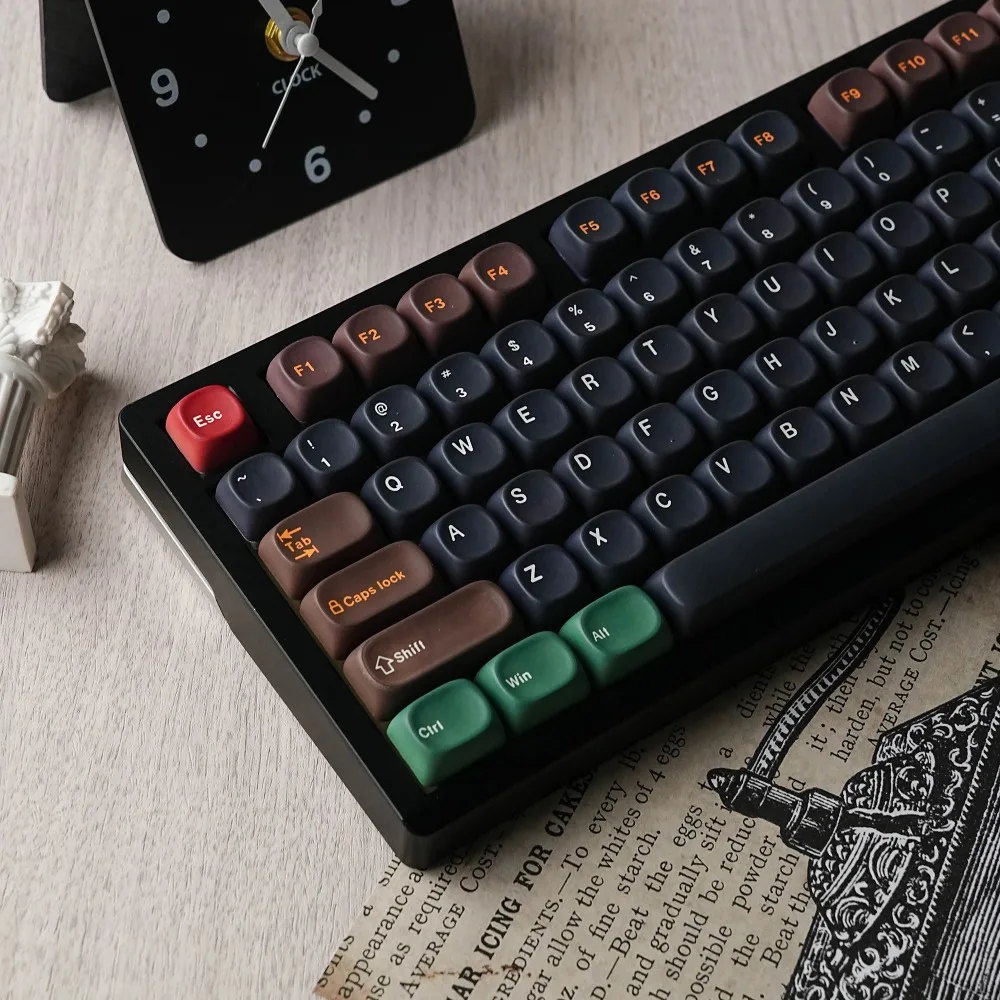 MOA PBT Keycaps UK German Korean French Abnt2 Keycap Brown Dark Gray Dye Sub For Mx Switch Mechanical Keyboard ISO Layout ANSI
