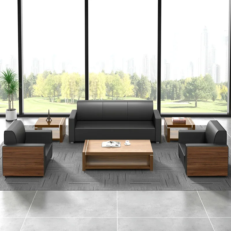 

Офисный диван Офисная мебель Деловой прием Гостевой офисный диван Комбинация журнального столика Простой