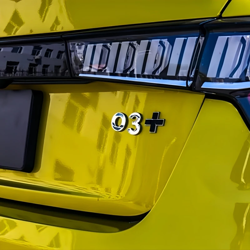 Stereoscopic Metal +plus Emblem Refit Tail Plus Styling Logo Rear Trunk Decoration Sticker Modified Plus Sign