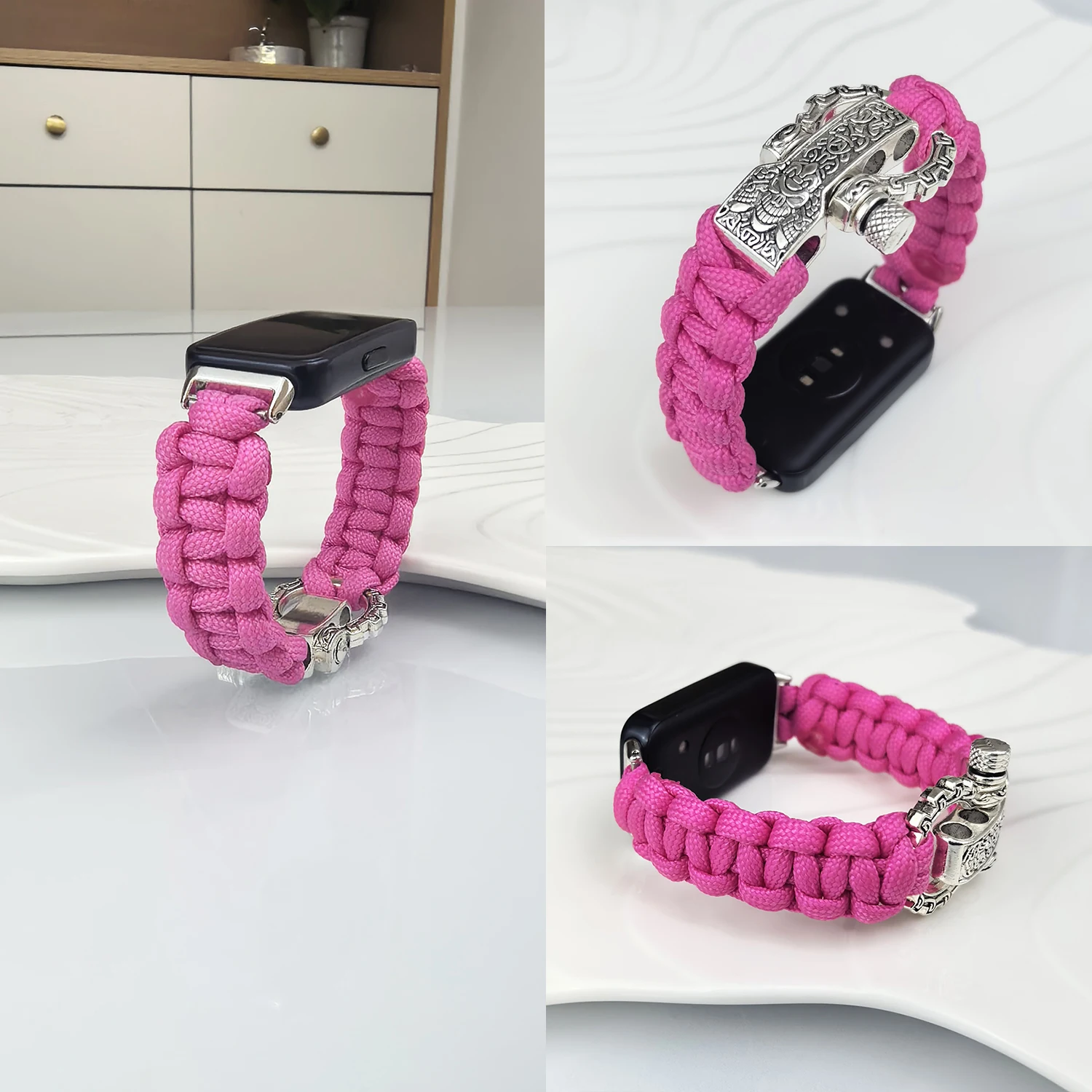 Nylon woven sports strap  for Huawei wristband 8 9 10 11/11pro personalized unique strap Fit5 4 3 5pro universal 18 20 22mm