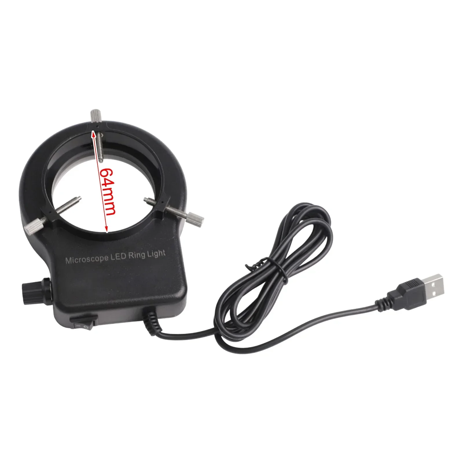 

Adjustable Intensity USB LED Ring Light Microscope Lamp Designed To Illuminate Monocular And Stereo Microscopes