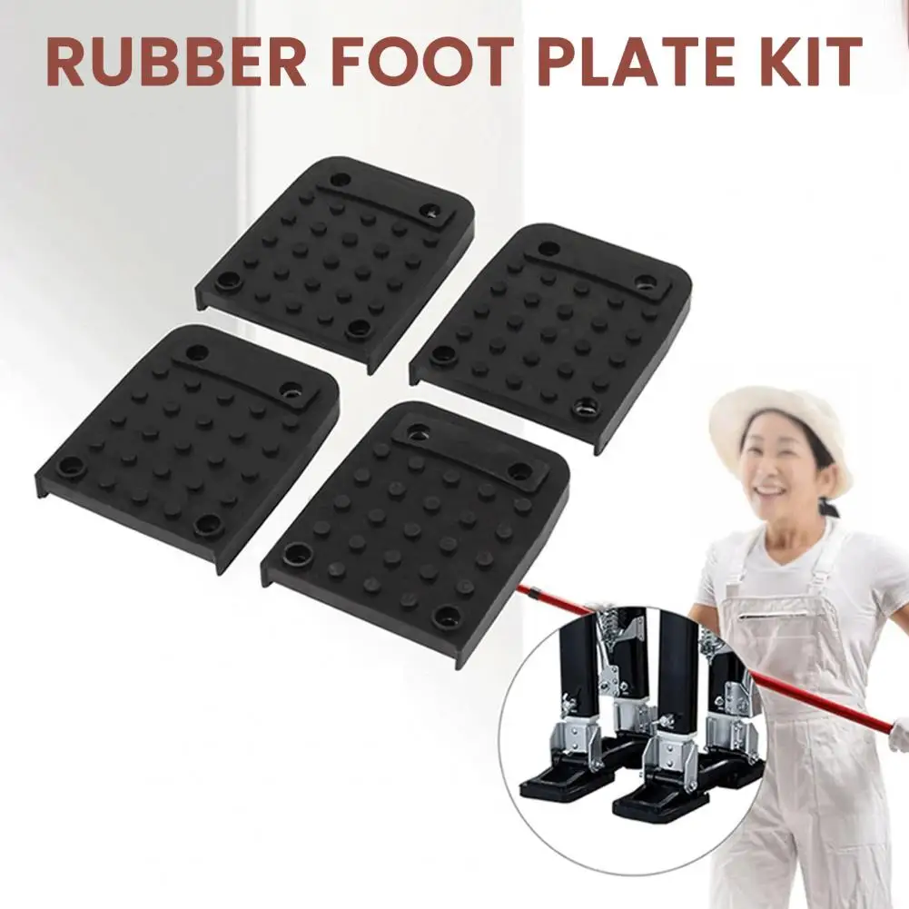 Rubber Foot Pad Kit for Tripods Clown Performance Accessories 4pcs Anti-slip Stilt Foot Pads Replacement Kit for Construction
