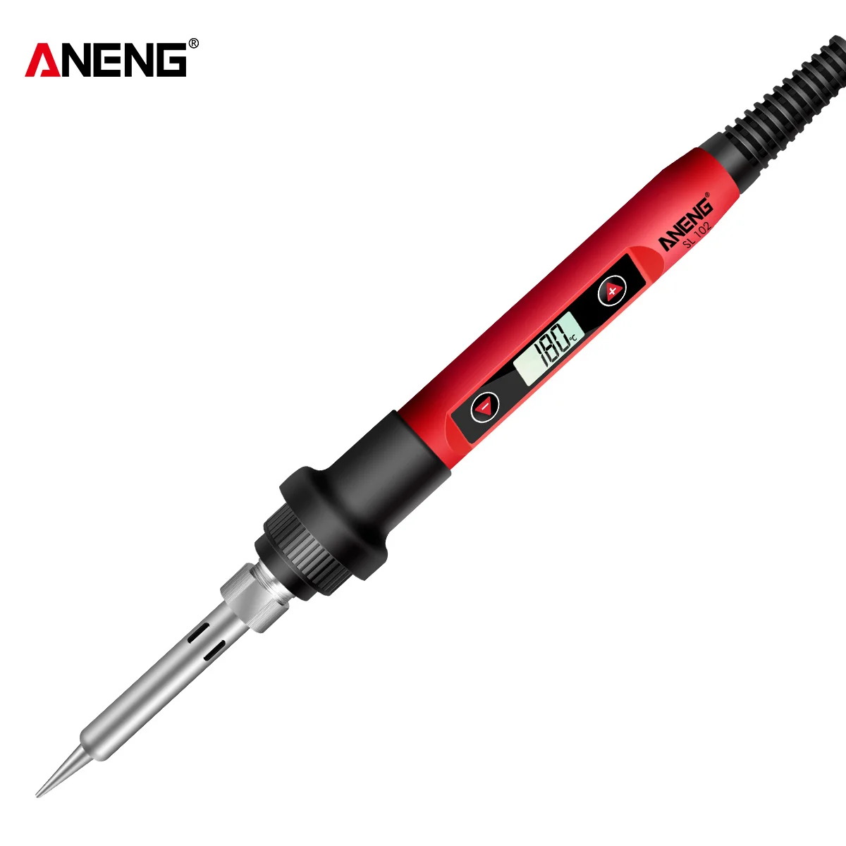 ANENG Mini Electric Soldering Iron with LCD Digital Display Intelligent Soldering  Kit for Electronic Components Repair EU Plug