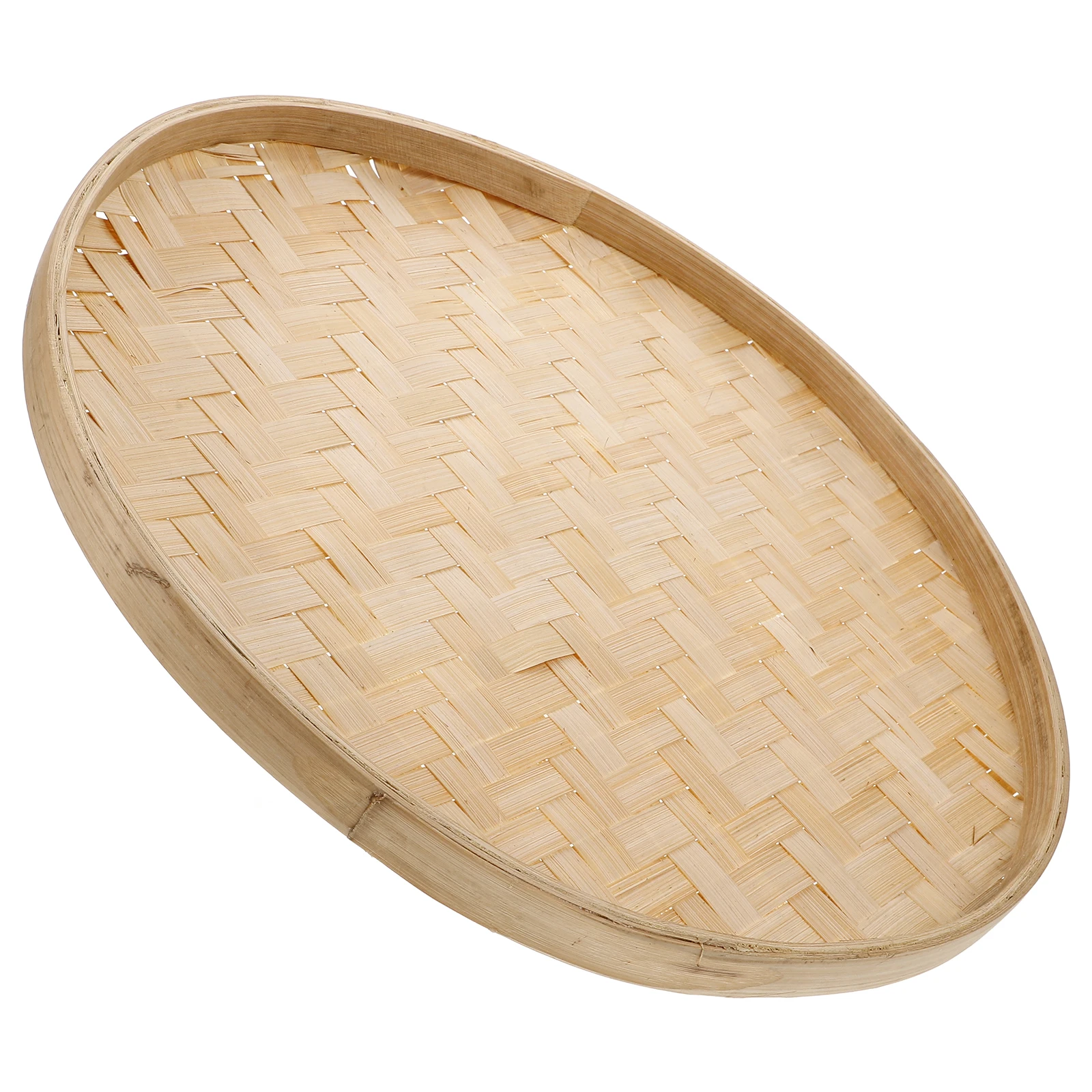 

Bamboo Woven Sieve Round Basket for Tea Straining Drying Flowers Household Classroom Activities Storage Baskets Fruit Platter