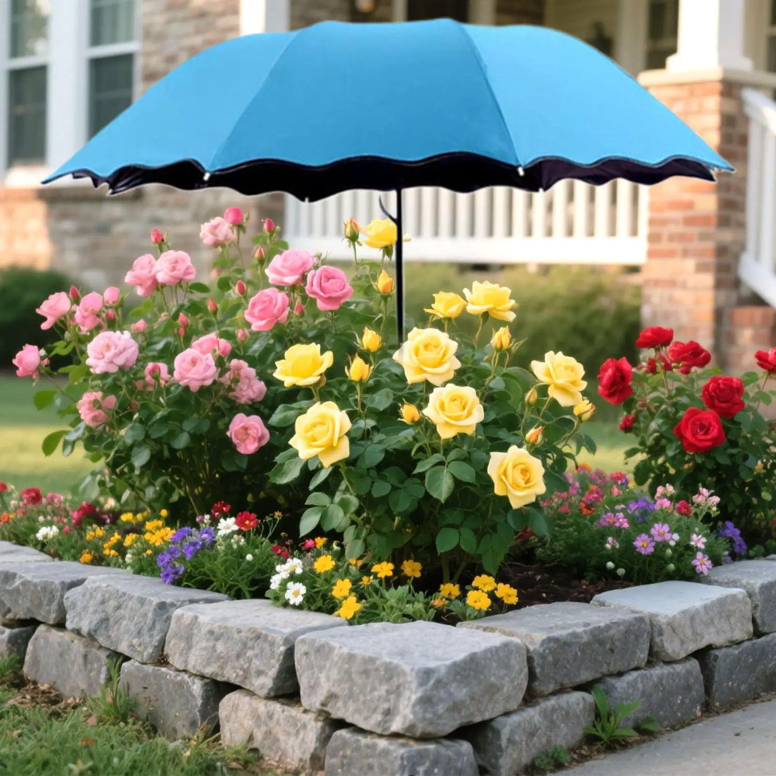 Plant Umbrella With Stake Garden Shade Protect Plants From Sun For Potted Plants Flower Beds For Outdoor Plant