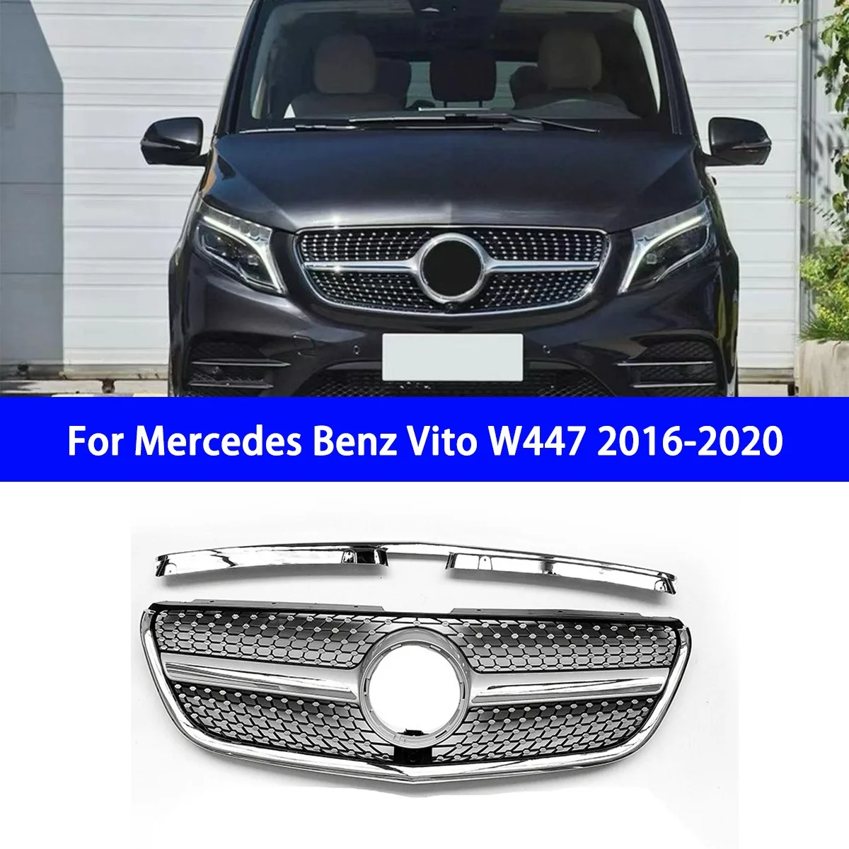 

Suitable for Replacing The Original Grille of The Modified Mercedes Benz Vito VITO W447 2016-2020 Starry Sky Model