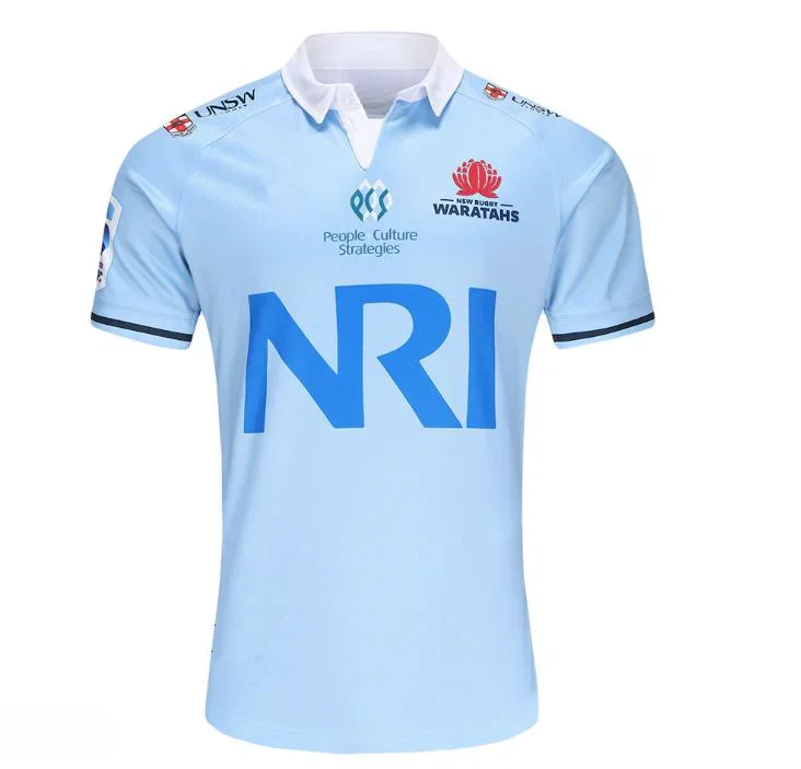 

2024 NSW WARATAHS мужская домашняя Регби Джерси размер S--5XL (печать имени и номера)