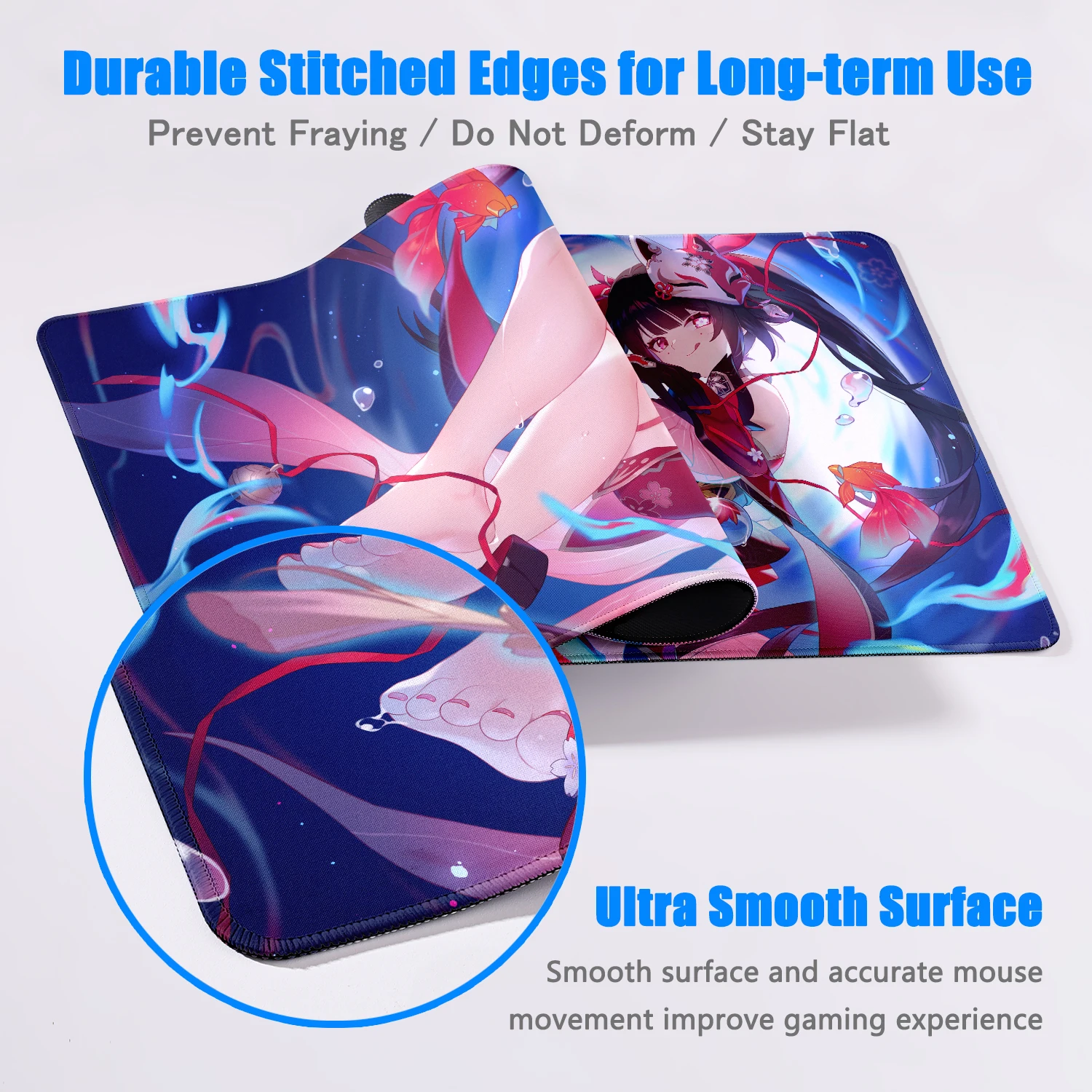 Honkai Star Rail sparkle Desktop games Rubber pad Large size gaming accessories Laptop Keyboard Pad Gaming HD printing mouse pad