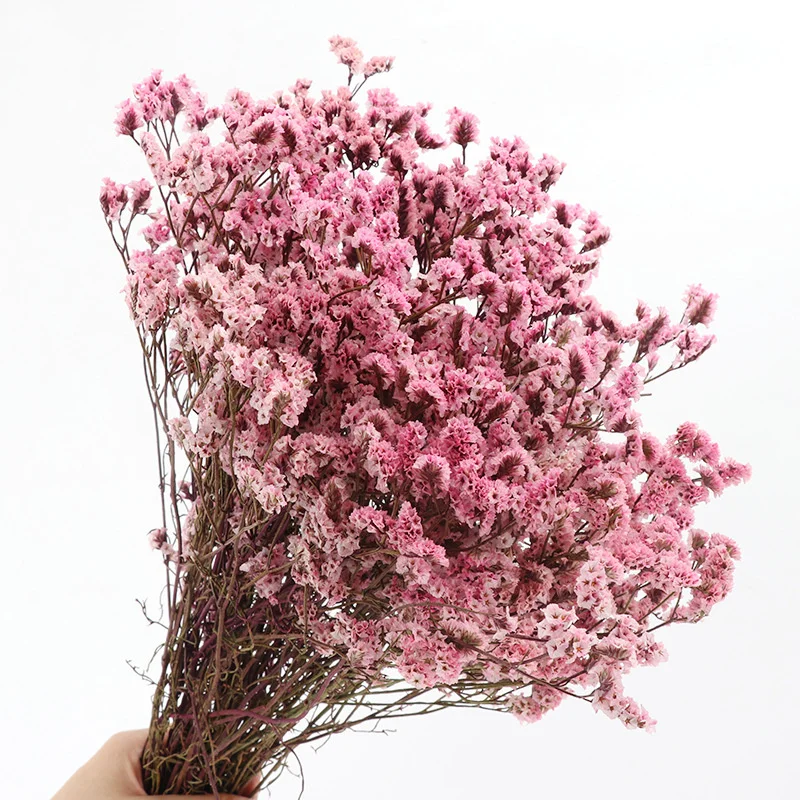 35~45CM/ 100g Real Natural Dried Preserved Crystal Grass Flower Bouquet Dry Lover Grass Flower Arrangement,Home Wedding Decor