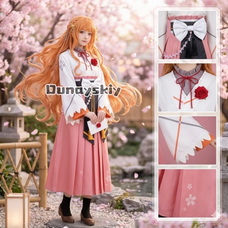 

Hinagiku Kayou Cosplay Skirt The Four Seasons: Dance Of Spring Shunkashuutou Daikyouja Cosplay Costume Outfit Play Role Clothes