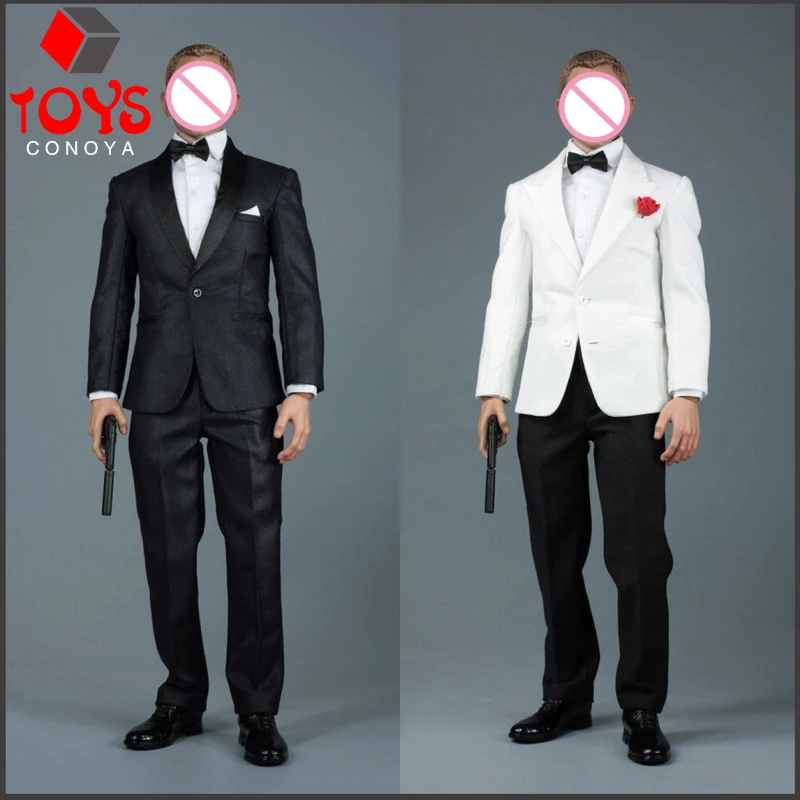 

AFS A014 1/6 British Royal Suits Agent Costume Dress Male Soldier Clothes Model Fit 12'' Male Soldier Action Figure Body Dolls
