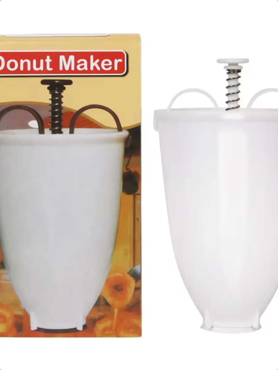 Portable Donut Mould Easy Fast Donut Maker Manual Waffle Dispenser Doughnut Maker Cake Mold Biscuit Cookies Diy Baking Tool